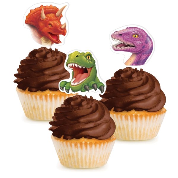 Creative Converting Dinosaur Cupcake Picks, 1.25"x2.75", 144PK 015012